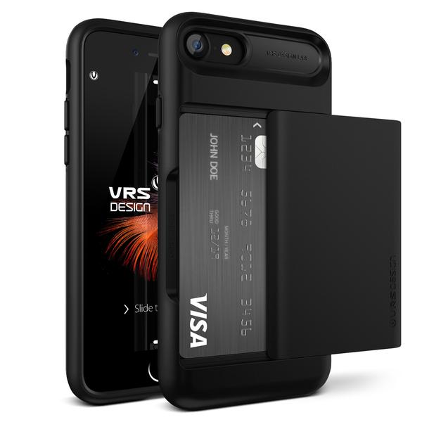 Open compartment of VRS Damada Glide iPhone cases showcased